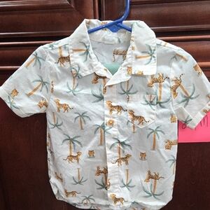 Kids Safari Adventure Button Down Shirt